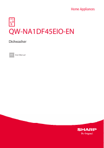 Manual Sharp QW-NA1DF45EIO-EN Dishwasher