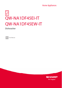 Manual Sharp QW-NA1DF45EI-IT Dishwasher