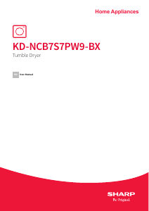 Manual Sharp KD-NCB7S7PW9-BX Dryer
