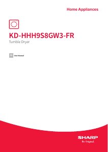 Manual Sharp KD-HHH9S8GW3-FR Dryer