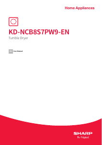 Manual Sharp KD-NCB8S7PW9-EN Dryer