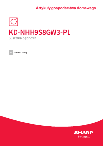 Instrukcja Sharp KD-NHH9S8GW3-PL Suszarka