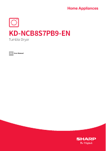Manual Sharp KD-NCB8S7PB9-EN Dryer