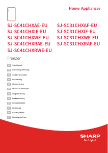 Bruksanvisning Sharp SJ-SC41CHXRAE-EU Frys