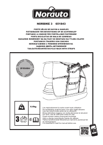 Manual de uso Norauto Norbike 3 Porta bicicleta