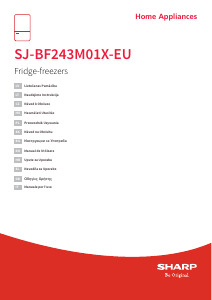 Rokasgrāmata Sharp SJ-BF243M01X-EU Ledusskapis ar saldētavu