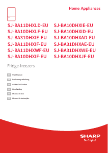 Manual de uso Sharp SJ-BA31DHXWE-EU Frigorífico combinado