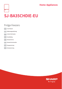 Brugsanvisning Sharp SJ-BA35CHDIE-EU Køle-fryseskab