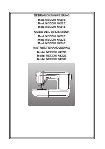 Mode d’emploi Necchi N 422 E Machine à coudre