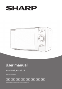 Bedienungsanleitung Sharp YC-GG02E-B Mikrowelle