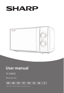 Manuale Sharp YC-GS01E-B Microonde