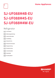 Manual Sharp SJ-UF088M4B-EU Refrigerator