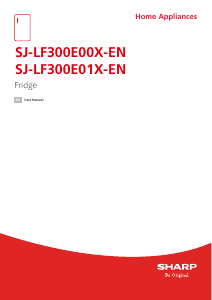 Manual Sharp SJ-LF300E00X-EN Refrigerator