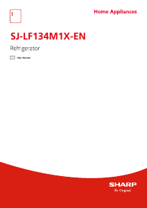 Manual Sharp SJ-LF134M1X-EN Refrigerator