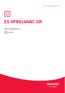 Handleiding Sharp ES-NFB814AWC-GR Wasmachine