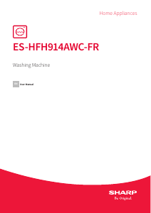 Manual Sharp ES-HFH914AWC-FR Washing Machine