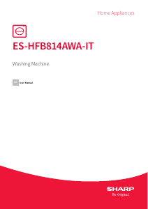 Handleiding Sharp ES-HFB814AWA-IT Wasmachine