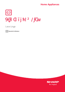 Mode d’emploi Sharp ES-HFH014AWC-FR Lave-linge