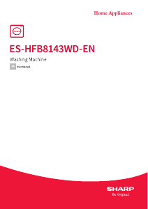 Manual Sharp ES-HFB8143WD-EN Washing Machine