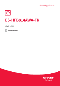 Mode d’emploi Sharp ES-HFB814AWA-FR Lave-linge