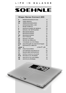 Bedienungsanleitung Soehnle 63873 Shape Sense Connect 200 Waage