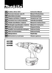 Bruksanvisning Makita 6319D Borrskruvdragare