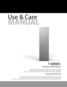 Manual Viking MVRI7300W Refrigerator