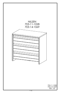 Manual de uso JYSK Nilsen (85x50x80) Cómoda