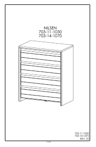 Посібник JYSK Nilsen (85x50x102.5) Комод