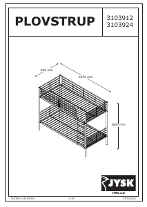 Manual JYSK Plovstrup Pat supraetajat