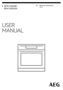 Manual de uso AEG BPK748280W Horno