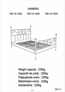 Manual JYSK Aarberg (138x190) Estrutura de cama