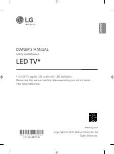 Handleiding LG 75UP75006LC LED televisie