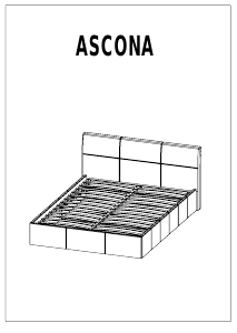 Руководство JYSK Ascona (191x150) Каркас кровати