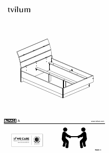 Manual JYSK Brondby (214x142) Bed Frame