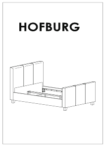 説明書 JYSK Hofburg (204x160) ベッドフレーム