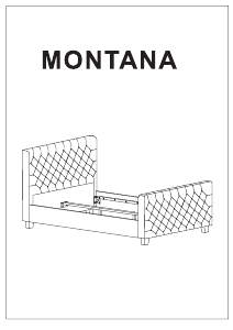 Bruksanvisning JYSK Montana (204x158) Sängstomme
