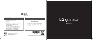 사용 설명서 엘지 14TD90P-GX30K Gram 360 랩톱