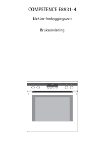 Bruksanvisning AEG E8931-4-A Komfyr