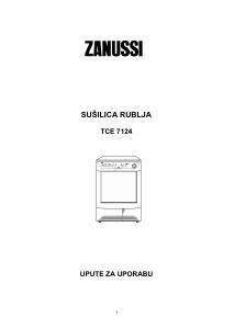 Priručnik Zanussi TCE 7124 Sušilica