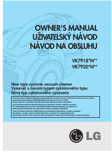 Manuál LG VK7918NNAQ Vysavač