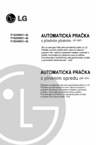 Manuál LG F1024ND Pračka