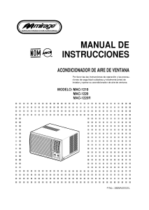 Manual de uso Mirage MAC-1210 Aire acondicionado