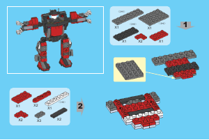 Manual Ox Blocks set 0829 Adventures Transformer 3in1