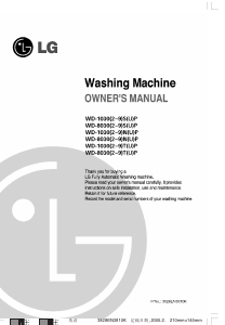 Manual LG WD-10302NUP Washing Machine