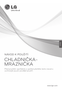 Manuál LG GB3133PVKK Lednice s mrazákem