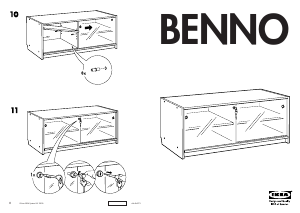 사용 설명서 이케아 BENNO (glass) TV 벤치