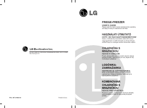 Manuál LG GR-F459BLQA Lednice s mrazákem