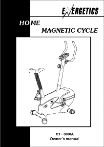 Handleiding Energetics CT 3000A Hometrainer