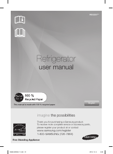 Manual de uso Samsung RSG307AARS Frigorífico combinado